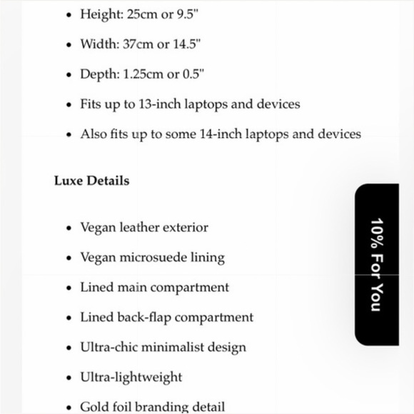 NOTIQ Vegan Croco Leather Laptop Tech Sleeve /document holder NEW - Picture 8 of 10